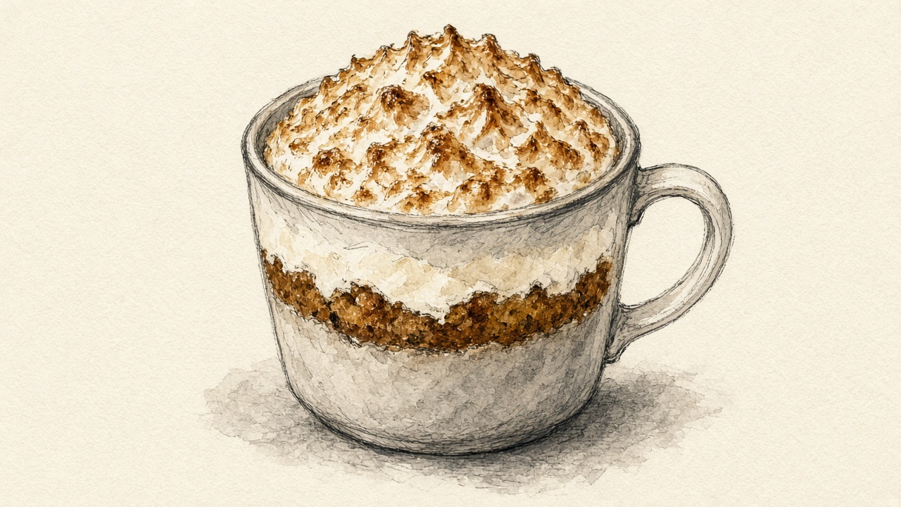 Baked Alaska Mug Cake