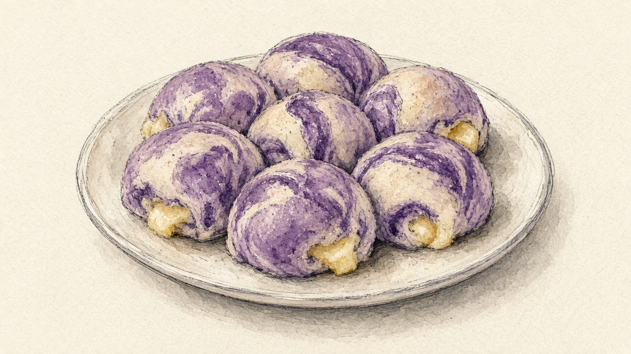 Ube Cheese Pandesal